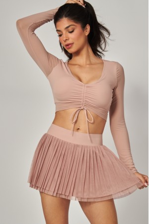 ALO-300S<br/>Mesh Baseline Tennis Skirt