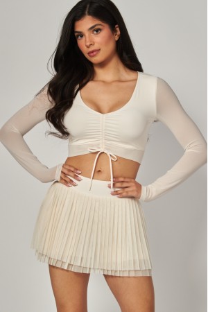 ALO-35T<br/>Airlift Mesh Divine Long Sleeve Bra