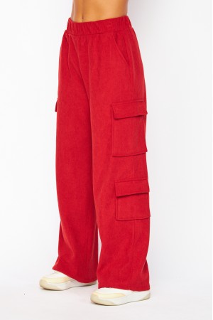 CARGO-C02<br/>Corduroy 4 Pocket Fleece Cargo Pants