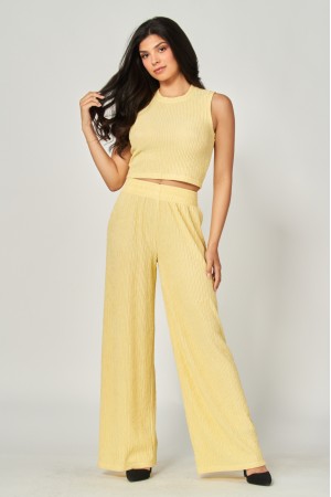 IRIS-1S<br/>Crinkled Plisse Two-piece Lounge Set