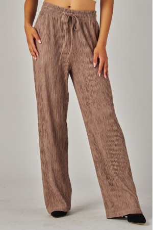 IRIS-3P<br/>Crinkled Plisse Drawstring Pocket Pants