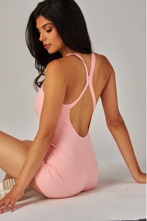 MAYA-08R<br/>Airbrush Criss Cross Onesie Romper