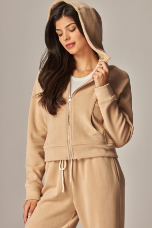 SKYLAR-2<br/>Cozy Soft Premium Fleece Hoodie Track Jacket