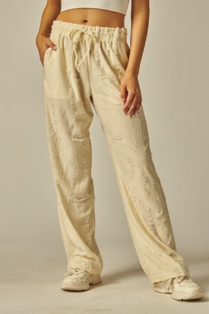 YE-01<br/>Vintage Destroyed Drawstring Lounge Pants